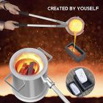 Nelyrho 6KG Propane Melting Furnace Kit with Tongs