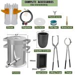 Nelyrho 6KG Propane Melting Furnace Kit with Tongs