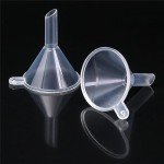 Mini Clear Plastic Funnels for Lab Use (12 Pack)