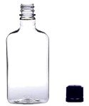 Pellah 375ml Clear Plastic Flask with Tamper Seal