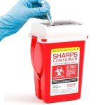 Small Sharps Container for Home and Lab Use