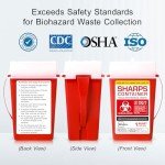 Small Sharps Container for Home and Lab Use
