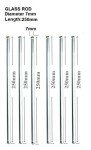 Pack of 6 12-Inch Lab Glass Stirring Rods