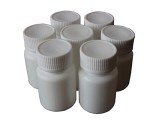50PCS White Plastic Vial Holders with Screw Caps