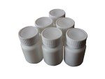 50PCS White Plastic Vial Holders with Screw Caps