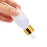 6 Pack Frosted Glass Dropper Bottles 15ml