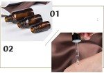 Set of 3 Amber Glass Dropper Bottles 50ml