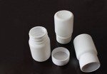 50PCS White Plastic Vial Holders with Screw Caps