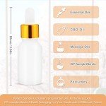 6 Pack Frosted Glass Dropper Bottles 15ml