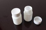 50PCS White Plastic Vial Holders with Screw Caps