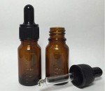 Set of 3 Amber Glass Dropper Bottles 50ml