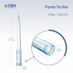 A-GEN 1000uL Universal Pipette Tips - 1000 PCS