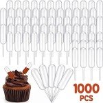 1000 Pcs Clear Plastic Liquid Transfer Pipettes