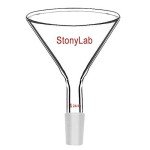 StonyLab 100mm Glass Powder Funnel with 24/40 Joint