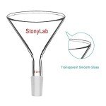 StonyLab 100mm Glass Powder Funnel with 24/40 Joint