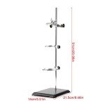 Laboratory Stand Set with Flask Clamp Bracket