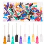 Benecreat 100PCS Blunt Tip Glue Bottle Needles