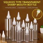 5-Pack Refillable Squeeze Bottles with Twist Caps