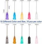 Benecreat 100PCS Blunt Tip Glue Bottle Needles