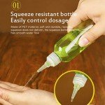 5-Pack Refillable Squeeze Bottles with Twist Caps