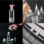 5-Pack Refillable Squeeze Bottles with Twist Caps