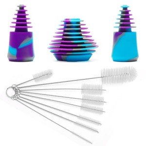 COITEK Silicone Cleaning Plugs and Bottle Brushes Set