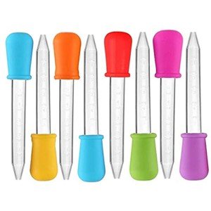 8-Pack 5ml Silicone and Plastic Liquid Droppers