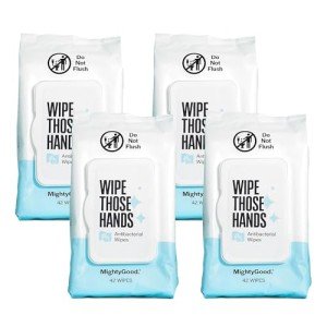 MightyGood 168 Count Alcohol-Free Hand Wipes