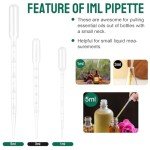 200 Pcs 1ML Disposable Dropper Pipettes