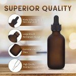 24 Pack Amber Glass Dropper Bottles, 2oz