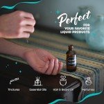 Amber Glass Dropper Bottles, 2 oz, 48-pack