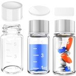 Sterile Glass Vials with Screw Cap - 5ml, 12pcs