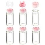 20ml Clear Glass Vials with Locking Cap - 10 Pack