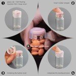 20ml Clear Glass Vials with Locking Cap - 10 Pack