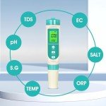 LYCEBELL 6-in-1 Water Quality Testing Meter