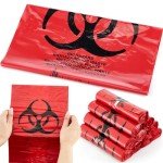 200 Pcs Biohazard Waste Bags for Medical Use