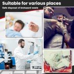200 Pcs Biohazard Waste Bags for Medical Use