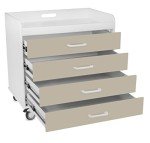TrippNT Extra Wide Locking Cart with Drawers