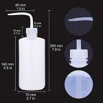 500ml Plastic Safety Wash Bottles - 3 Pack