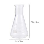 Set of 2 Conical Flasks with Stopper