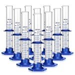 10PCS 25ML Thick Glass Graduated Measuring Cylinders