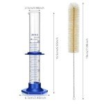 10PCS 25ML Thick Glass Graduated Measuring Cylinders