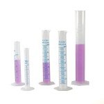 Plastic Graduated Measuring Cylinder Set with Spout