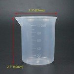 Antrader 100ml PP Measuring Cups - 3-Pack