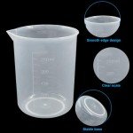 6 Pack 250ml Plastic Graduated Beakers