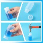 Tatuo 6 Pack 2 oz Wide Mouth Reagent Bottles