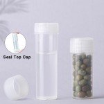 200 Small 5ml Pill Bottles – Clear Storage Vials