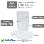 SPL Sterile Petri Dishes, 90x15mm, Case of 500