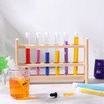 Hoteam 100 Clear Test Tubes with Lids