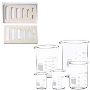 PTFE Magnetic Stirrer Set with Graduated Beakers